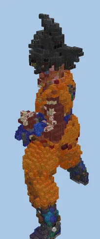 Goku Statue Minecraft schematic preview