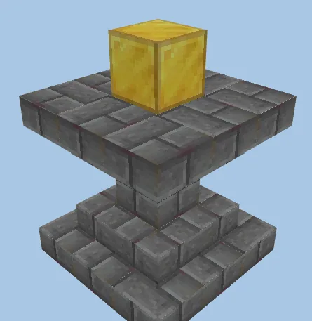 Gold Podium Decoration Minecraft schematic preview