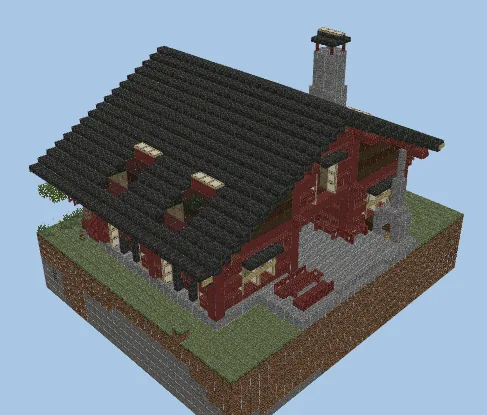 Golden Carrot Farm With Villagers Minecraft schematic