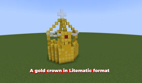 Golden Crown Structure Minecraft schematic