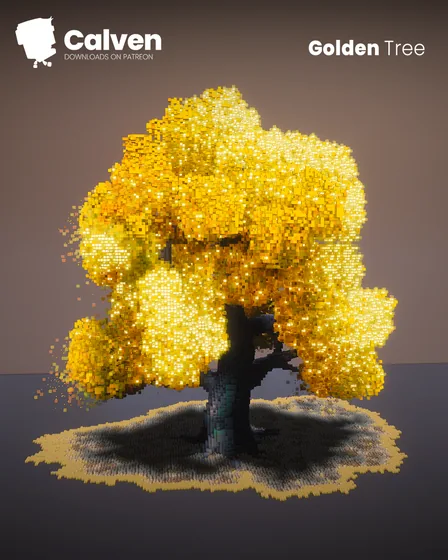 Golden Decorative Tree Minecraft schematic