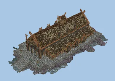 Golden Mead Hall Minecraft schematic