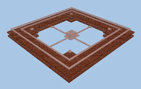 Golden Pig Farm Structure Minecraft schematic