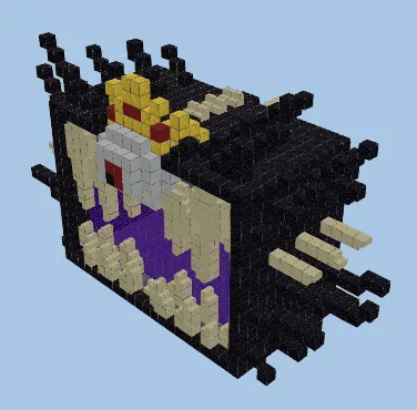 Golden Portal Build Minecraft schematic preview