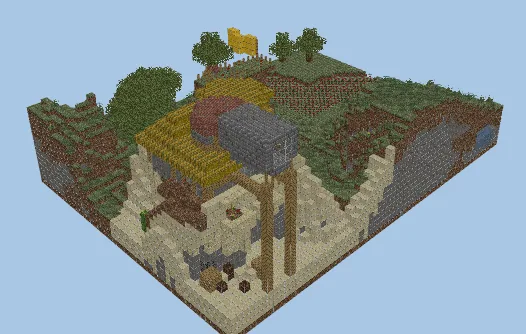 Golden Sun Observatory Build Minecraft schematic