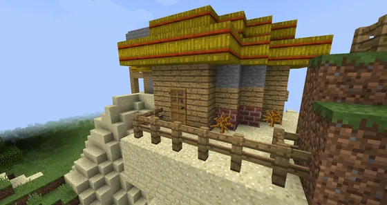 Golden Sun Observatory Build Minecraft schematic