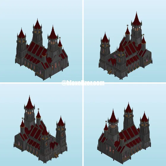Gothic Cathedral Build Minecraft schematic