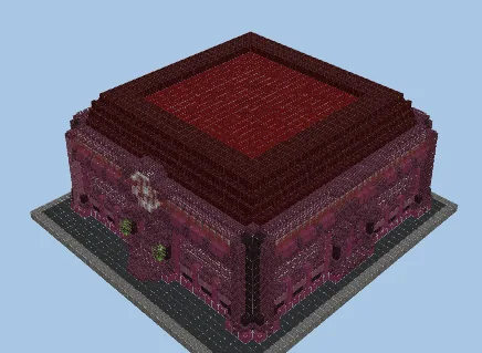 Gothic Dark Pokemon Gym Structure Minecraft schematic