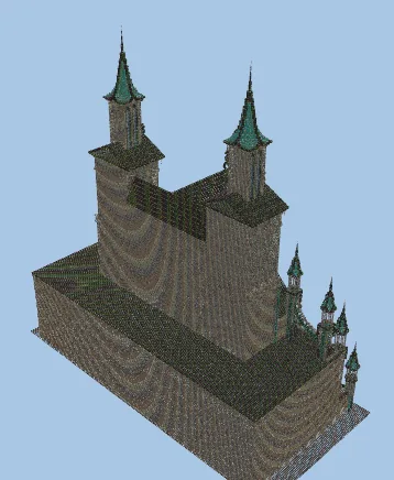 Gothic Dark Souls Castle Exterior Minecraft schematic