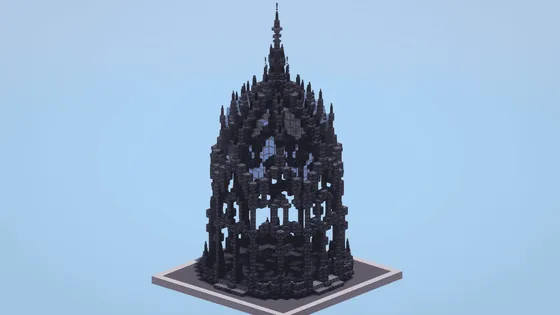 Gothic Medieval Bandstand Minecraft schematic