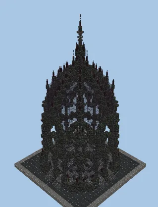 Gothic Medieval Bandstand Minecraft schematic