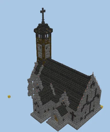 Gothic Medieval Chapel Minecraft schematic
