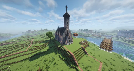 Gothic Medieval Chapel Minecraft schematic