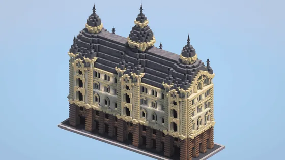 Gothic Medieval Palace Minecraft schematic