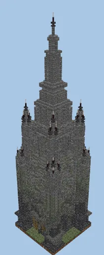 Gothic Wizard Tower Minecraft schematic