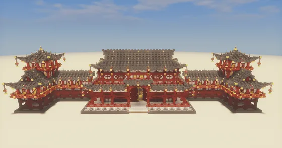 Grand Chinese Mansion Minecraft schematic