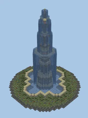 Grand Fountain Inspired by Madrid's Fuente de Juan de Villanueva Minecraft schematic preview