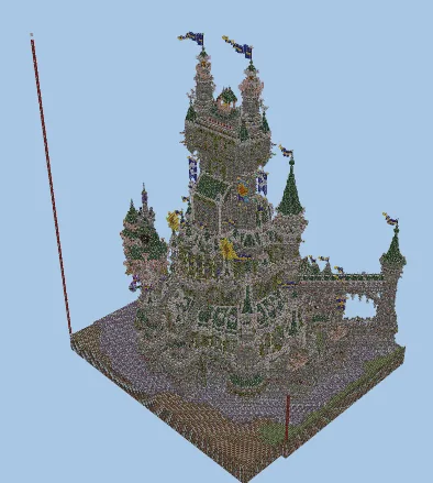 Grand Medieval Castle Structure Minecraft schematic
