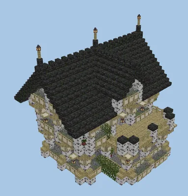 Granite and Brick Rustic Architecture Design Minecraft schematic preview