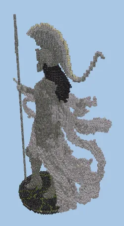 Greek Goddess Athena Statue Minecraft schematic