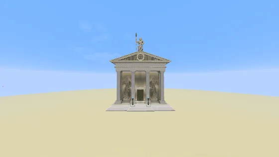 Greek Pantheon Statue Build Minecraft schematic