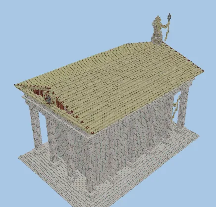 Greek Pantheon Statue Build Minecraft schematic