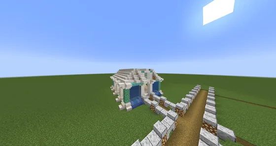 Small Greek Temple Build Minecraft schematic