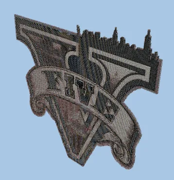 GTA V Logo Pixel Art Minecraft schematic preview