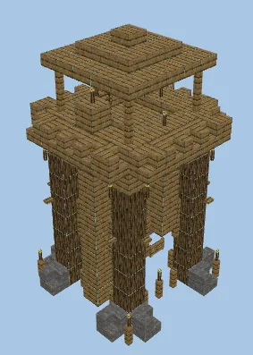 Guard Tower Level 2 Minecraft schematic preview