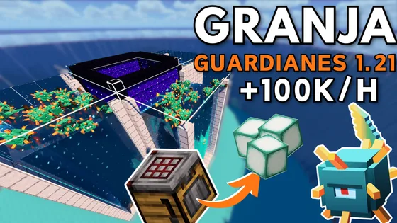 Guardian Farm With Storage Minecraft schematic