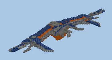Guardians of Galaxy Milano Starship Minecraft schematic