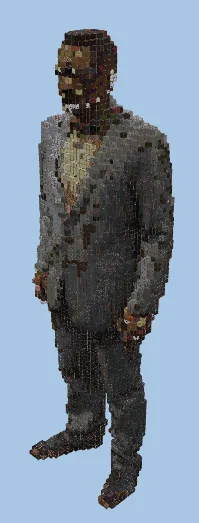 Gustavo Fring Statue Minecraft schematic preview