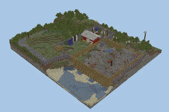 Half-Life Sprucecape Junkyard Adventure Map Minecraft schematic