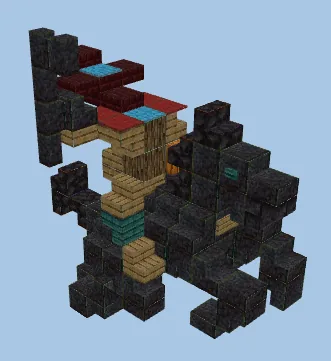 Halloween Headless Horseman Statue Minecraft schematic