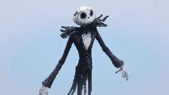 Halloween Jack Skeletron Structure Minecraft schematic