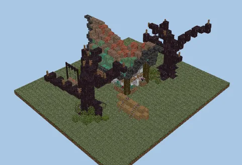 Haunted Copper Roof House Minecraft schematic preview