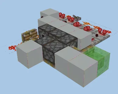 Headless Piston Design Minecraft schematic preview