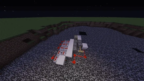Headless Piston Design Minecraft schematic