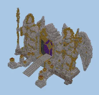Heavenly Gateway Portal Build Minecraft schematic