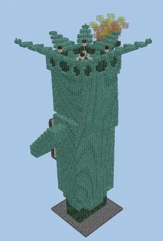 Hermitcraft Season 6 Hermity Statue Minecraft schematic preview