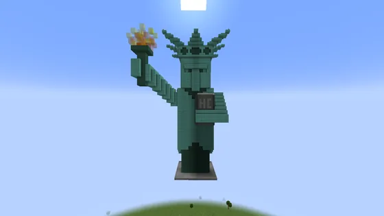 Hermitcraft Season 6 Hermity Statue Minecraft schematic