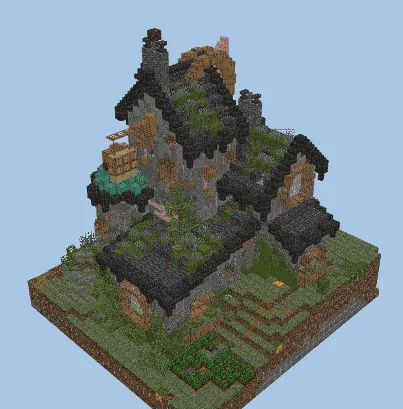 Hermitcraft Season 8 Starter House Minecraft schematic