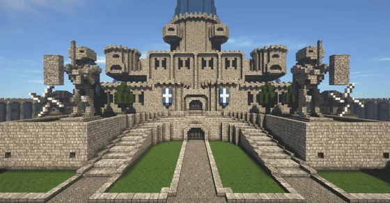 Hero Knight Statue Minecraft schematic