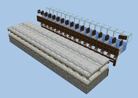 High Capacity Villager Breeding Farm Minecraft schematic
