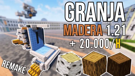 High Efficiency Automatic Wood Farm 20k Items Per Hour Minecraft schematic
