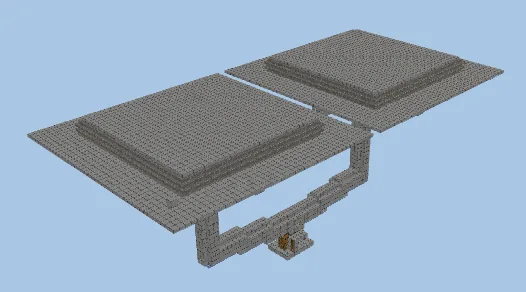 High-Efficiency Creeper Farm for Java and Bedrock Edition Minecraft schematic