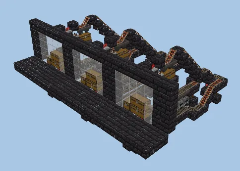 High-Speed Automated Smelting Furnace Minecraft schematic preview