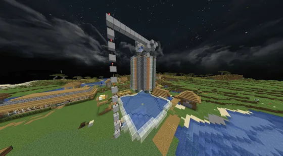 High-Speed Cobblestone Generator Minecraft schematic