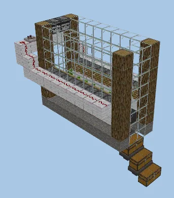 High-Yield Bamboo Farm Minecraft schematic preview