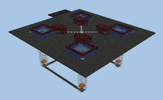 High-Yield Redstone Iron Farm Minecraft schematic